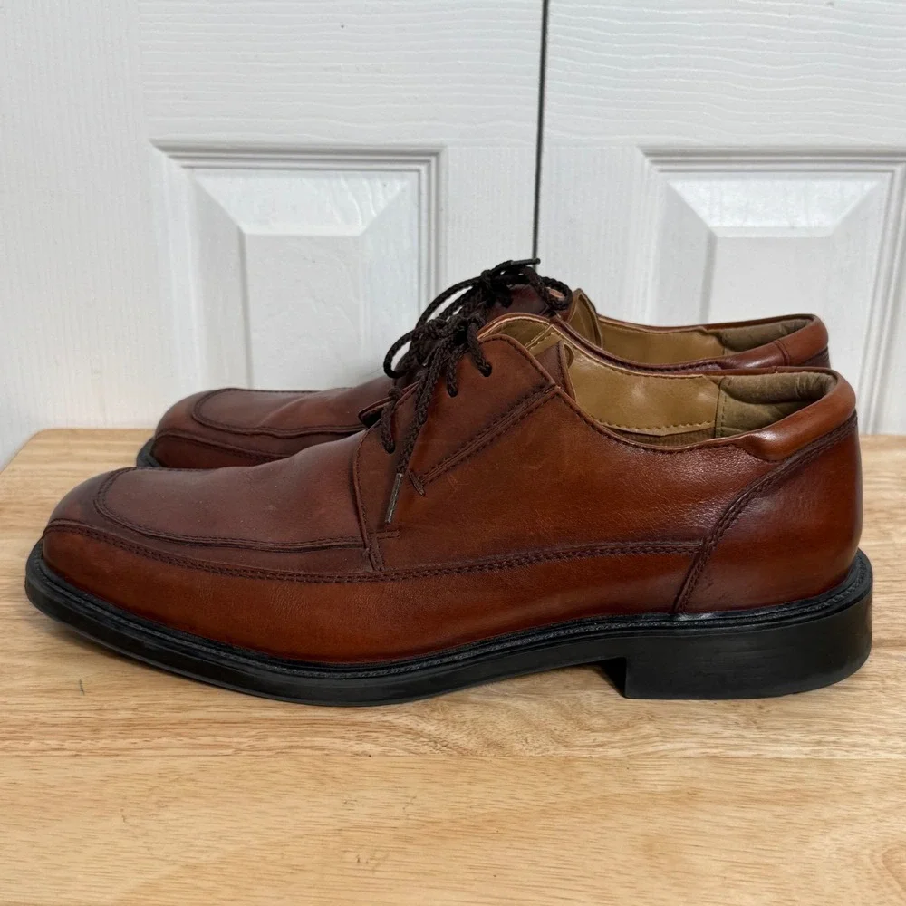 Dockers ProStyle Bicycle Toe Oxford 11M Tan Leather Classic Business Casual